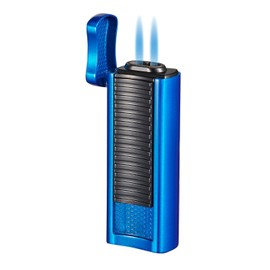 Visol Tiger Double Flame Butane Torch Refillable Gas Lighter (Shipped Without Butane)