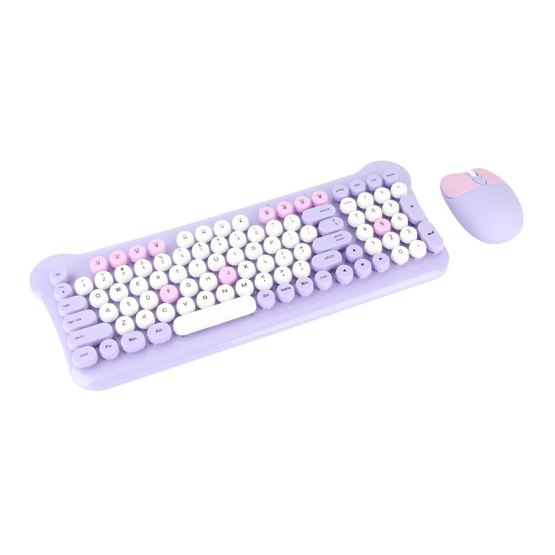 Wireless Keyboard and Mouse 2.4Ghz Connection Cute Keyboard Mouse Set