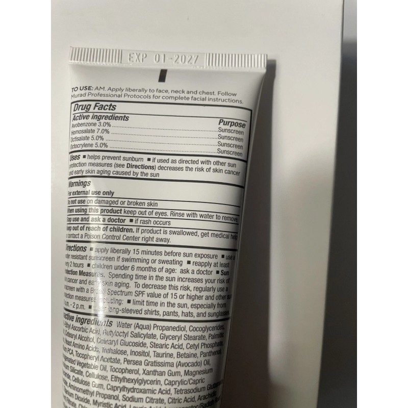 Murad Superactive Moisture SPF 50 PA+++ Pro Size 4 Oz