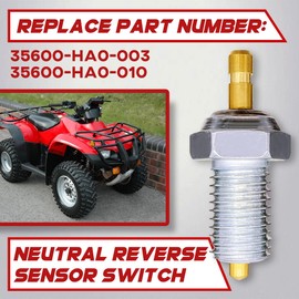 35600-HA0-003 New Neutral Switches & Gaskets Compatible with Honda Rancher 350 TRX350FE TRX350TE 2000-2006 ATV 35600-HA0-003 Neutral Switches for Honda Rancher 350 TRX350FE