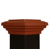 4x4 Post Cap (3.5") Cedar Newel Island Flat Top for