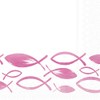 20 Small Cocktail Napkins Festive Swarm Fish Pink | Table