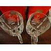 MIKASA CHRISTMAS TREE LEAD CRYSTAL SET OF 2 COFFEE TEA