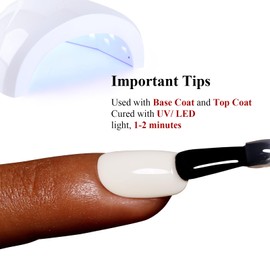 Ozzeal Gel Polish, 0.5 Fl Oz Yogurt White Nude Gel Nail Polish Spring Summer Soak Off LED UV Gel Nail Polish Art Starter Manicure Salon DIY Nail Gel Polish
