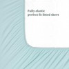 PiccoCasa Bamboo Fitted Sheet, Viscose from Bamboo Soft Silky Breathable