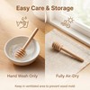 25PCS Wooden Honey Dipper Sticks, 3 inch Mini HoneyComb stick
