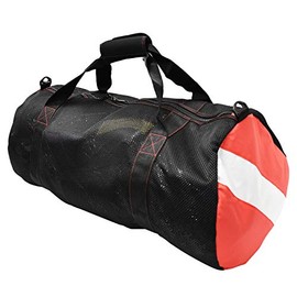 Scuba Choice Collapsible Mesh Duffle Bag for Dive Equipment w/Shoulder Strap, Black,One Size