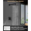 Airuida Shower Faucet Set with Female Thread Rough-in Valve, Rainfall