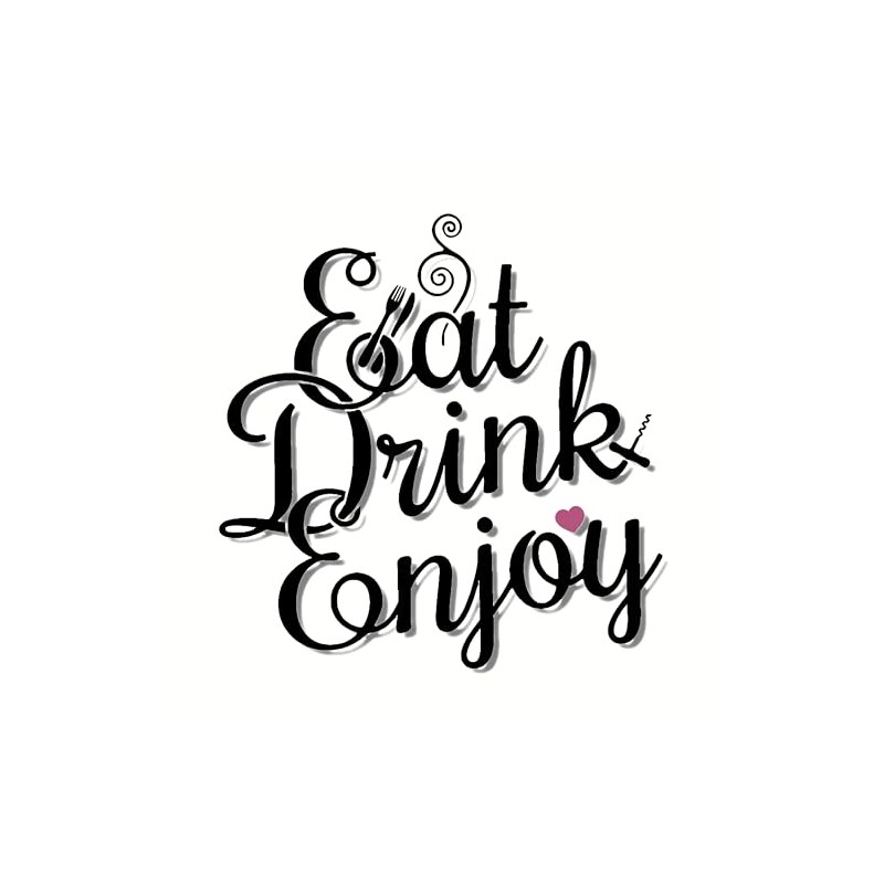 20 Napkins Eat, Drink and Enjoy | Saying | Text
