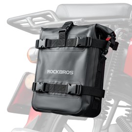 ROCKBROS Motorcycle Bags 100% Waterproof Crash Bar Bag Motorcycle 5L Side Pocket Motorcycle with Shoulder Strap Black