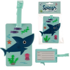 Puckator Splosh Sealife Shark PVC Luggage Tag