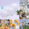 Sekat Balloons, White, 5 Inches, 50 Pieces, Extra Thick Round