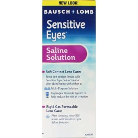 Bausch & Lomb SENSITIVE EYES Saline Solution 12oz