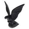 United Pacific 72007 Matte Black American Eagle Hood Ornament, Metal