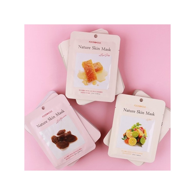 (30 sheets) Nature Skin Elasticity Mask Pack (Royal, Red Ginseng,