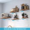 WELDUN 2 Pack Floating Shelf Brackets 15 cm, Heavy Duty