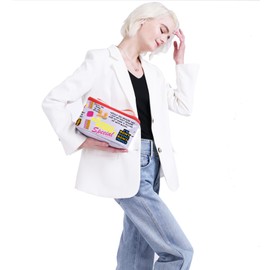 PXTIDY Romy Michele Makeup Organizer Bag Romy And Michele Friendship Gift High Collage School Tv Show Fans Gift