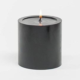Richland 4"x4" Black Pillar Candle