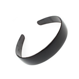 2.5cm Plain Classic Black Plastic Alice Band Hair Band Headband With Teeth for Women Girls by Glitz4Girlz