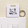 'Hyena Side View' Keyring Tape Measure/Spirit Level Tool (KM00041828)