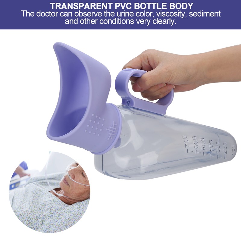 700ml Female Urine Collection Container Spill Proof Urinal Funnel for