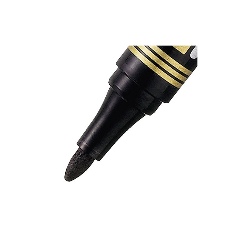 Pentel Permanent Markers Bullet Point - Black (Pack of 12)