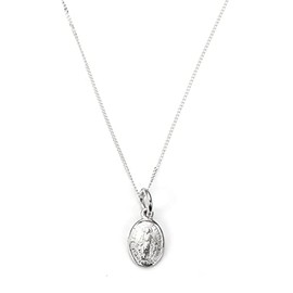 Sterling Silver Miraculous Mary Medal - No chain
