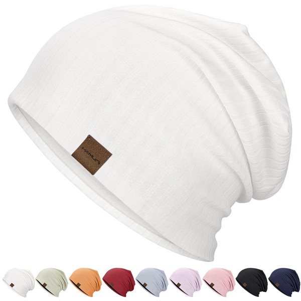 Slouchy Beanie for Men Women Soft Lightweight Running Beanie Hat