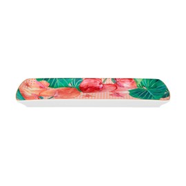 Maxwell & Williams Teas & C's Tropicana Rectangular Platter 25.5x11.5cm Pink Gift Boxed