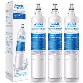 Golden Icepure Fit For LG LT600P 5231JA2006A 5231JA2006F 5231JA2006B 469990 Water Filter 3 Pack