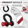 Otoolling 12 Pack 1/2" D Ring Shackle Heavy Duty with