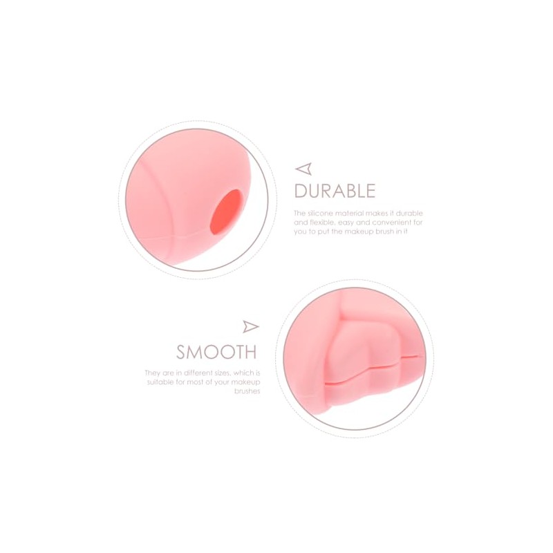 BESTYASH Protector De Brochas De Maquillaje De Silicona 6 Piezas