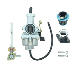 Carburetor For Honda ATC185 ATC185S ATC200 ATC200X ATC200S ATC200E 1980-1987, fit for Honda TRX250 TRX250EX Recon With Air Filter/Intake Manifold Boot/Fuel Petcock Assembly