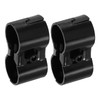 sourcing map 2 Pcs Double Port Parallel Pipe Clamps, 1-1/8"