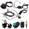 Full Electric Wiring Harness Coil Rectifier CDI Kit, Replacement for