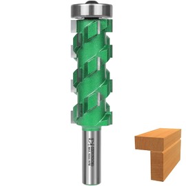 KOWOOD PRO Flush Trim Router Bit(20 Flutes) 1/2" Shank,2-3/4"Cut Length