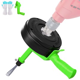 SYANSPAN Heavy Duty Dual Mode (Manual/Automatic) Plumbing Auger, Clog Remover for sink and drain unblocking, Bathtub, Shower Drains - drain auger for real DYIs (10M/32.8FT)