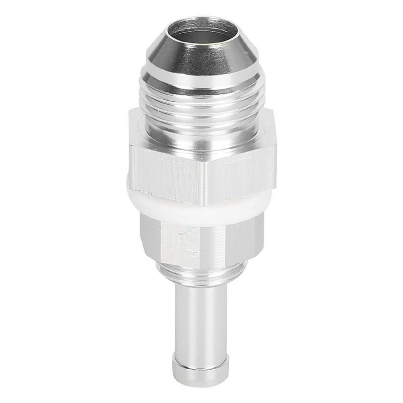 Hose Barb, AN8 3/8 Flare Bulkhead Hose Barb Aluminum Alloy