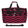 World Traveler Chevron 22-Inch Carry-On Duffle Bag with Adjustable Shoulder