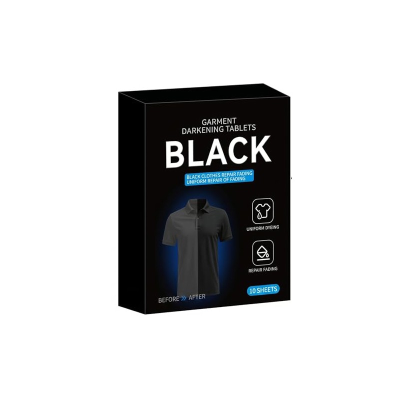 Tinte Negro Para Ropa, 10 Piezas De Tabletas De Tinte