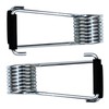 4 Packs Universal Butterfly Spring Door Closer Self-Closing with Rubber