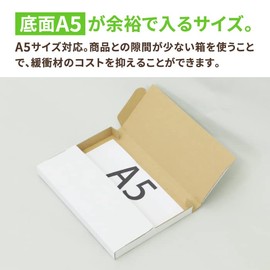 Earth Cardboard, Nekoposu Yu Packet Compatible, A5, Set of 30, White, Cardboard, Accessories, Cardboard, Box, Non-Shaped ID0491