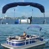 Bimini Top Boot Cover for 3 Bow Boat Support Top