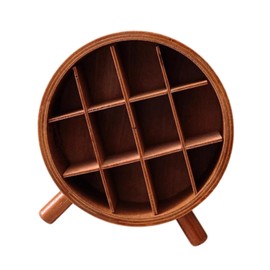 Perfeclan Lippenstift-Organizer, Kosmetik-Organizer, Holz-Lipgloss-Organizer, kompakte Aufbewahrungsbox, Lippenstift-Halter-Etui für Thekenkommode