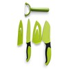 Jean-Patrique 3 Piece Chef’s Knifes Non-Stick Green & Black Prep
