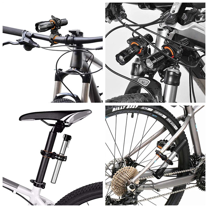 Pack of 2 Universal Bicycle Mount 360° Rotatable Universal Bicycle