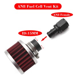 Fuel Cell Breather/Vent -8 AN Female Fitting with Filter Rebuild Kit