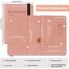 2 Unidades Cartera para Pasaporte RFID, 2 Packs Pasaporte Funda