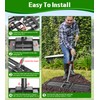 Heavy-Duty Lawn Leveling Rake Levelawn Tool with 30"x10" Plate &