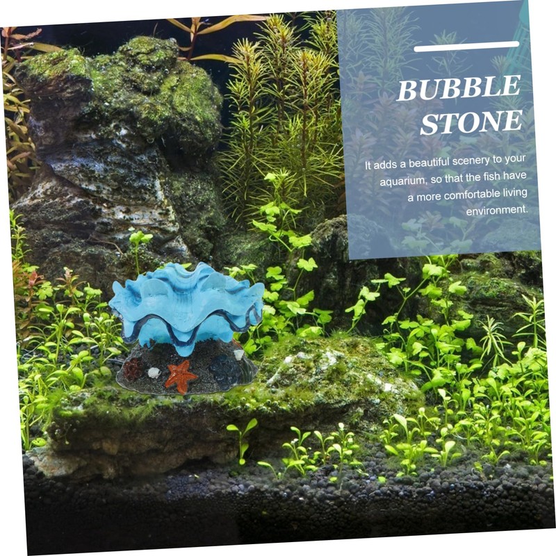 CORHAD Aquarium Air Stone Tropical Clam Design Replaceable Bubbler for